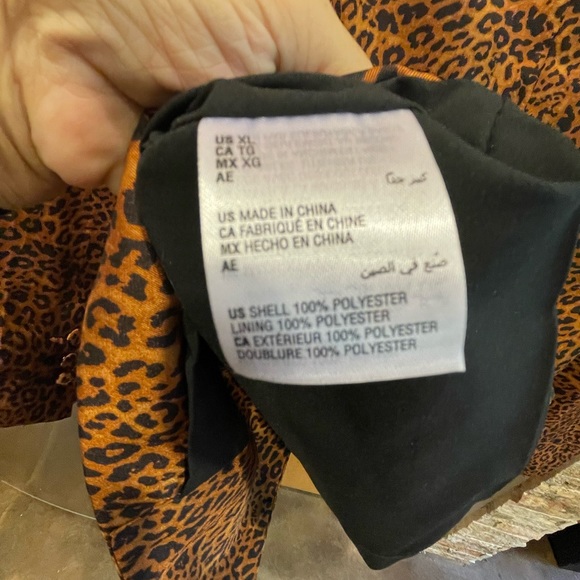 WORN ONCE! INC leopard blazer - Picture 8 of 10